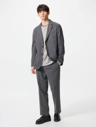 Пиджак с начесом UNIQLO 1159856383 (Серый L)