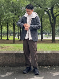 Пиджак с начесом UNIQLO 1159856383 (Серый L)