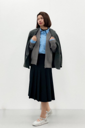 Пиджак с начесом UNIQLO 1159856383 (Серый L)