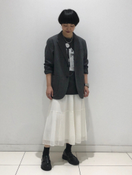 Пиджак с начесом UNIQLO 1159856484 (Серый XL)