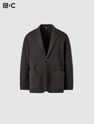 Піджак із суміші вовни UNIQLO 1159857877 (Сірий L)