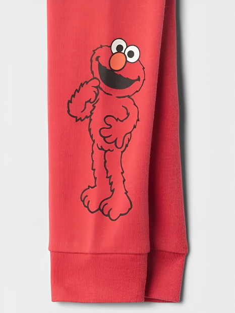Дитяча піжама Sesame Street GAP лонгслів та штани 1159841084 (Червоний 6)