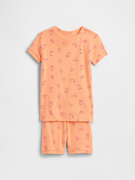 Детская пижама GAP футболка и шорты 1159846073 (Оранжевый 5)