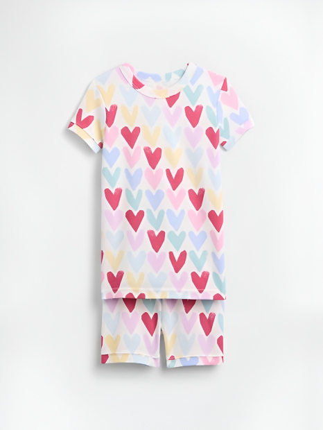 Детская пижама GAP футболка и шорты 1159846074 (Белый 4)