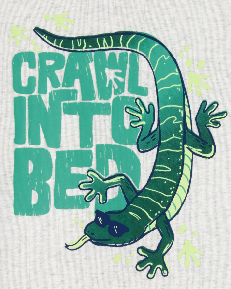 Набір дитячих піжам Carter's дві футболки, штани та шортики 1159851875 (Сірий/Зелений 2T) на зріст 88-93 см