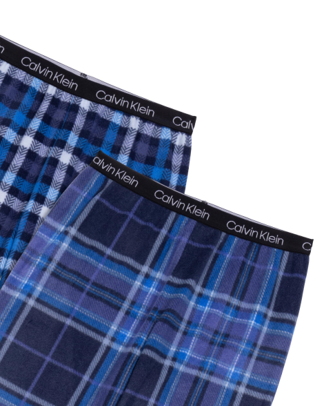 Набір флісових домашніх штанів Calvin Klein комплект 1159854347 (Синій M) на зріст 122-128 см