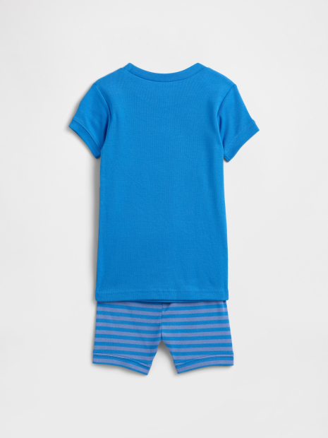 Детская пижама Sesame Street GAP футболка и шорты 1159858123 (Синий 6) на рост 114-122 см