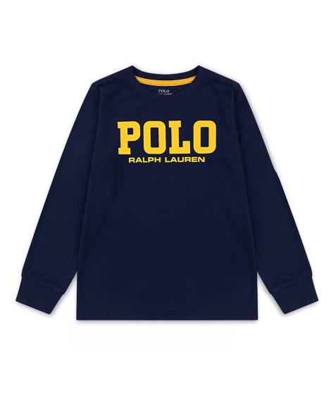 Детская пижама Polo Ralf Lauren лонгслив и штаны 1159859977 (Синий M) на рост 132-147 см