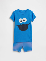 Детская пижама Sesame Street GAP футболка и шорты 1159844883 (Синий 4)