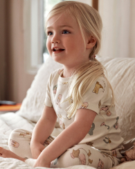 Набір дитячих піжам Carter's дві футболки, штани та шортики 1159847876 (Різні кольори 2T)