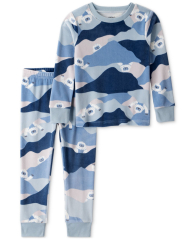 Детская пижама Carter's лонгслив и штаны 1159857269 (Синий 4T) на рост 99-105 см