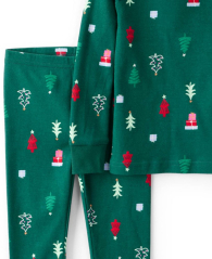 Детская пижама с принтом Carter's лонгслив и штаны 1159859379 (Зеленый 4T) на рост 99-105 см