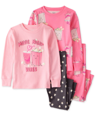 Детская пижама с принтом Carter's набор 2 шт 1159860174 (Розовый 4) на рост 99-105 см