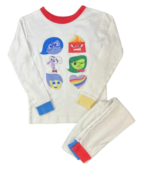 Детская пижама GAP лонгслив и штаны 1159839308 (Белый 6-12M)