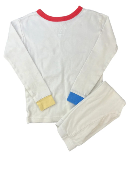 Дитяча піжама GAP лонгслів та штани 1159839445 (Білий 2)