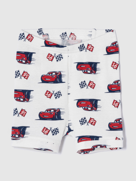 Детская пижама Disney Cars GAP футболка и шорты 1159839695 (Белый/Красный 18-24M)