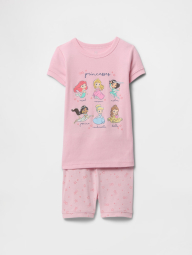 Детская пижама Disney Princess GAP футболка и шорты 1159844348 (Розовый 6-12M)