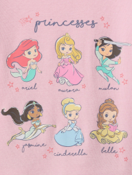 Дитяча піжама Disney Princess GAP футболка та шорти 1159844619 (Рожевий 18-24M)