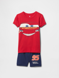 Детская пижама Disney Cars GAP футболка и шорты 1159844564 (Синий/Красный 6-12M)