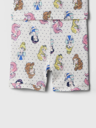 Дитяча піжама Disney Princess GAP футболка та шорти 1159849666 (Білий 6-12M)