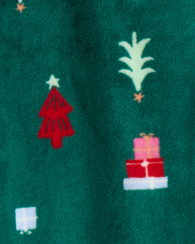 Велюрова піжама для малюків Carter's комбінезон на блискавці 1159852159 (Зелений 12M) на зріст 72-76 см