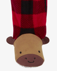 Детская флисовая пижама Carter's комбинезон на молнии 1159853888 (Черный/Красный 24M) на рост 81-86 см