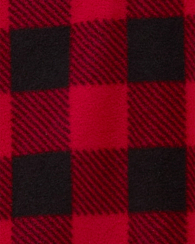 Детская флисовая пижама Carter's комбинезон на молнии 1159853888 (Черный/Красный 24M) на рост 81-86 см