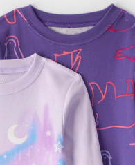 Набор детских пижам Carter's 2 лонгслива и 2 джоггеров 1159857570 (Розовый/Фиолетовый 6M) на рост 61-69 см