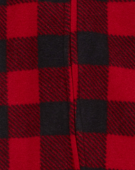 Детская флисовая пижама Carter's комбинезон на молнии 1159860405 (Черный/Красный 0M) на рост 43-46 см