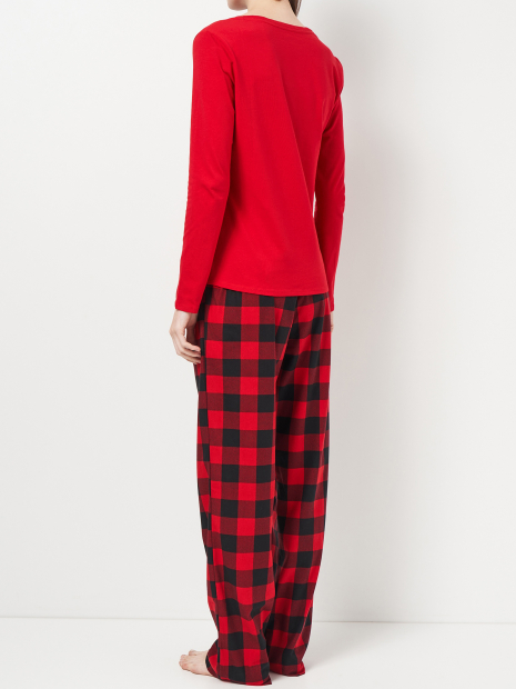 Жіноча піжама Calvin Klein лонгслів, штани та шорти 1159837403 (Червоний S)