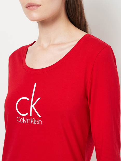 Жіноча піжама Calvin Klein лонгслів, штани та шорти 1159837403 (Червоний S)