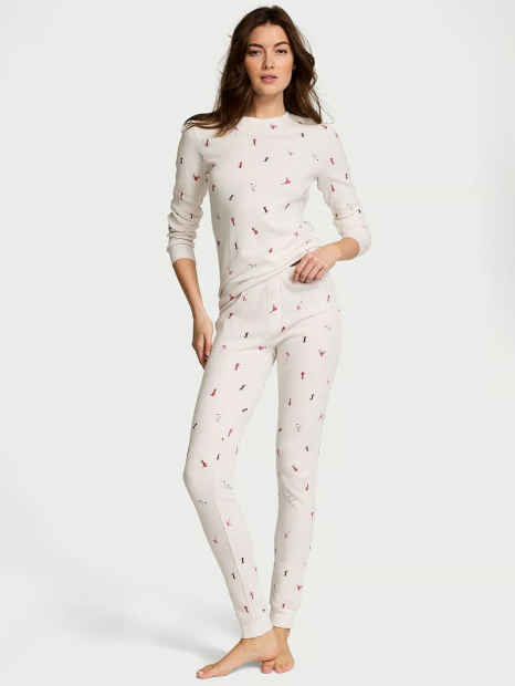 Домашний комплект Victoria’s Secret кофта и штаны 1159839329 (Молочный XL)
