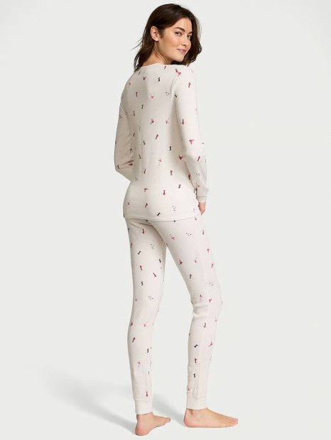 Домашний комплект Victoria’s Secret кофта и штаны 1159839329 (Молочный XL)