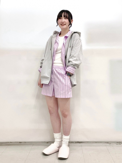 Женская пижама Uniqlo комплект рубашка и шорты 1159842882 (Розовый XXL)