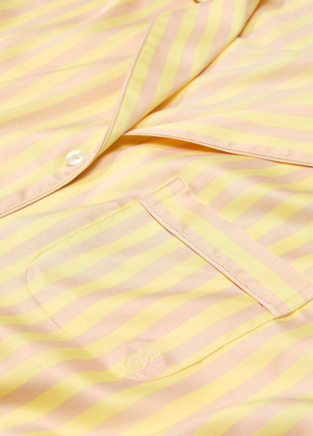 Женская сатиновая пижама Victoria's Secret рубашка и брюки 1159840526 (Желтый XS)