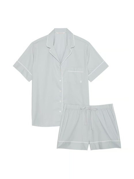 Домашній комплект піжами Victoria's Secret сорочка та шорти 1159842979 (Сірий XL)