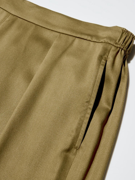 Сатиновая пижама Uniqlo комплект рубашка и штаны 1159844059 (Зеленый XL)