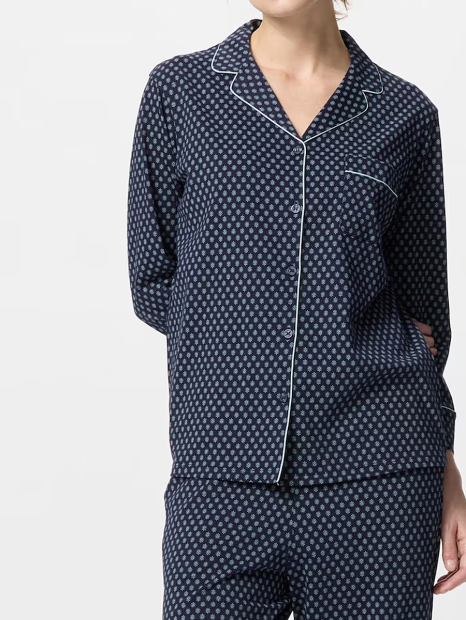 Пижама Uniqlo комплект рубашка и штаны 1159844395 (Синий XS)