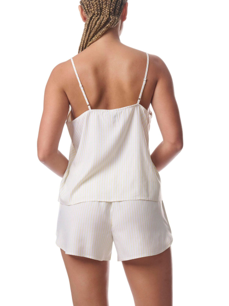 Женская пижама Tommy Hilfiger комплект для сна майка и шорты 1159846699 (Белый XL)