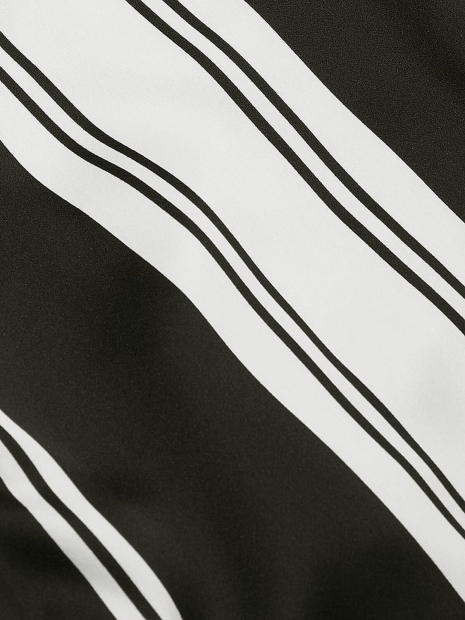 Жіноча сатинова піжама Victoria's Secret сорочка та штани 1159847074 (Чорний/Білий XXL)