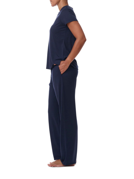 Жіноча піжама Tommy Hilfiger комплект футболка та штани 1159847147 (Синій L)