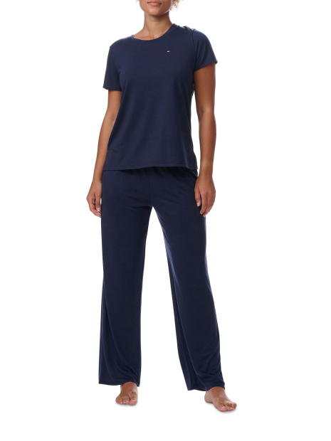 Жіноча піжама Tommy Hilfiger комплект футболка та штани 1159847147 (Синій L)