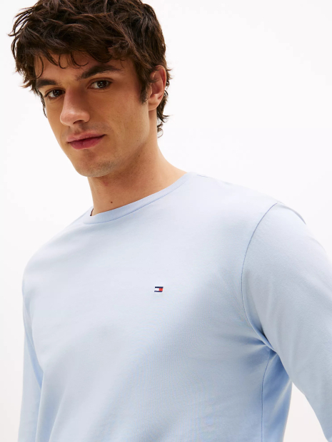 Мужская пижама Tommy Hilfiger лонгслив и штаны 1159847599 (Голубой XL)