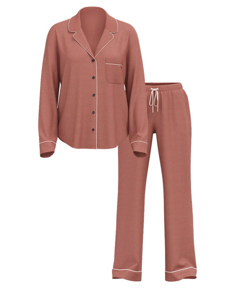 Жіноча піжама Victoria's Secret сорочка та штани 1159847746 (Рожевий XS)