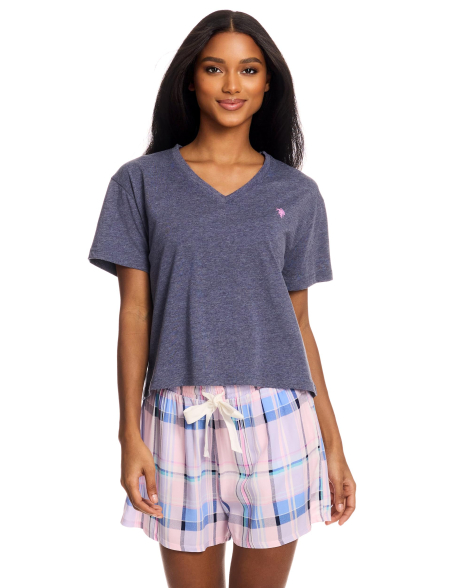 Женская пижама U.S. Polo Assn футболка и шорты 1159848647 (Синий XS)