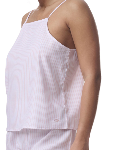 Женская пижама Tommy Hilfiger комплект для сна майка и шорты 1159848844 (Розовый XL)