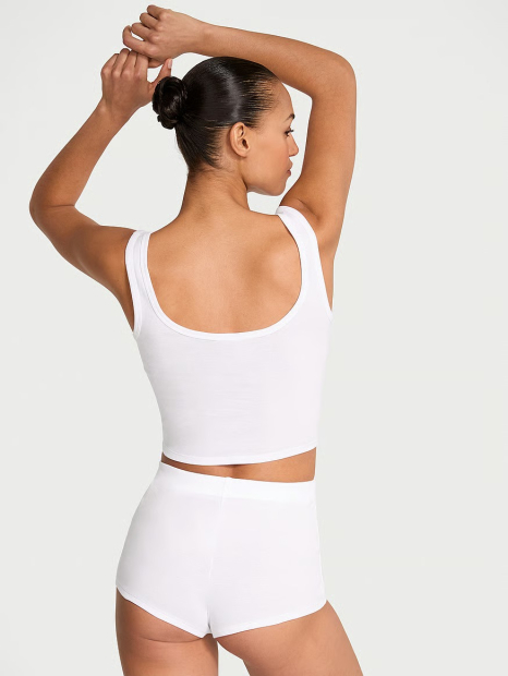 Домашний комплект Victoria’s Secret майка и шорты 1159849258 (Белый M)