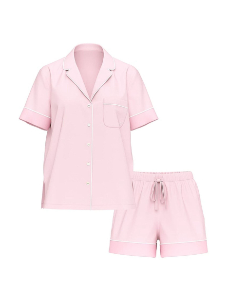 Домашний комплект пижамы Victoria’s Secret рубашка и шорты 1159849489 (Розовый L)