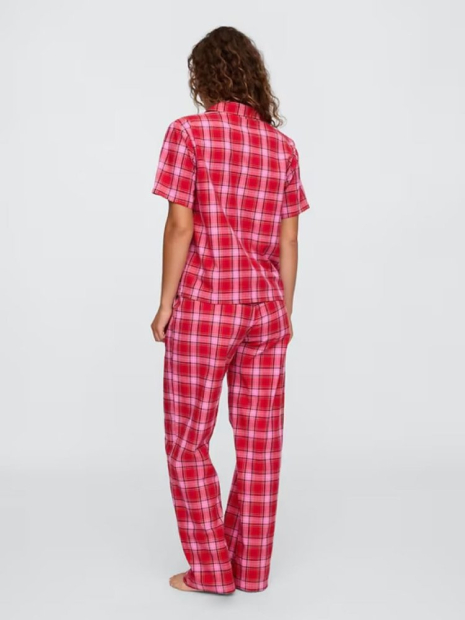 Жіноча піжама з принтом Gap сорочка та штани 1159855231 (Червоний XS)