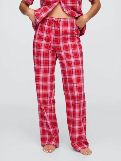 Жіноча піжама з принтом Gap сорочка та штани 1159855231 (Червоний XS)